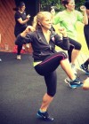 Shawn Johnson - Exercising at Clapham Common Park in London